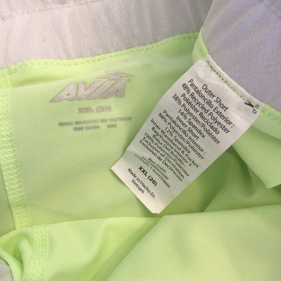 Avia Women's Plus Size Running Short With Built-in Bike Liner Size XXL-20 - Picture 10 of 10